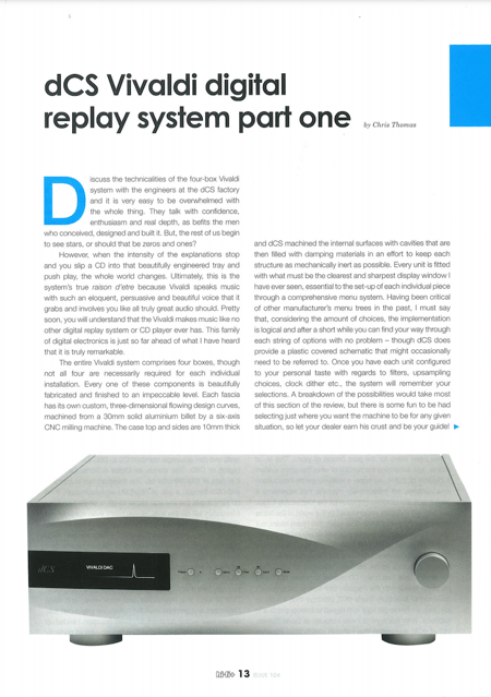 HiFi+ reviews the dCS Vivaldi